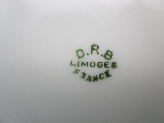 Old dessert service in Limoges porcelain