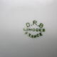 Old dessert service in Limoges porcelain