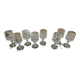 Set of 8 Vendome crystal glasses