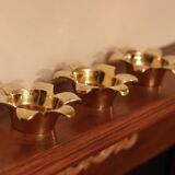Trio of Mid-Century Swedish Brass Candle Holders by Scandia