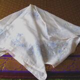 Hand-embroidered tablecloth