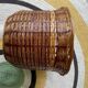 Bicolour wicker basket