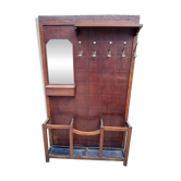 Antique double oak wardrobe - Art Deco