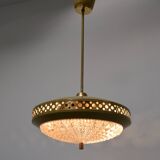 1970s Space Age Metal Pendant by LUDIB Bratislava