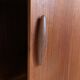 Armoire à rideau scandinave en teck vintage