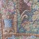 Vintage tapestry in Aubusson style. Hunting return.