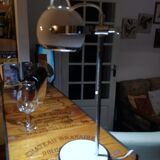 Eyeball desk lamp adjustable and steerable