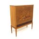 Armoire scandinave en orme, Mjölby Intarsia, Suède, 1950