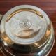 Antique TASSUNIC Teapot Silver Metal + Wooden Handle United France Vintage