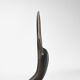 Pair of cranes in carved horn design Mid-Century