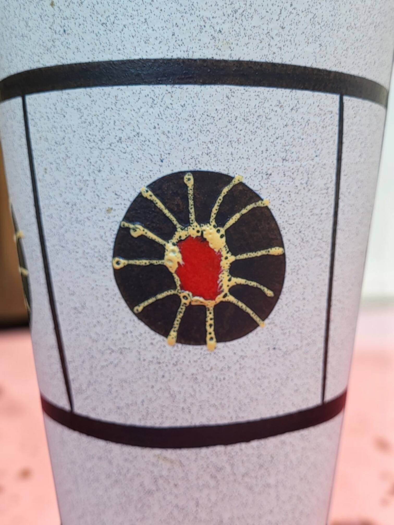Vintage ceramic vase from the 1960s-70s.