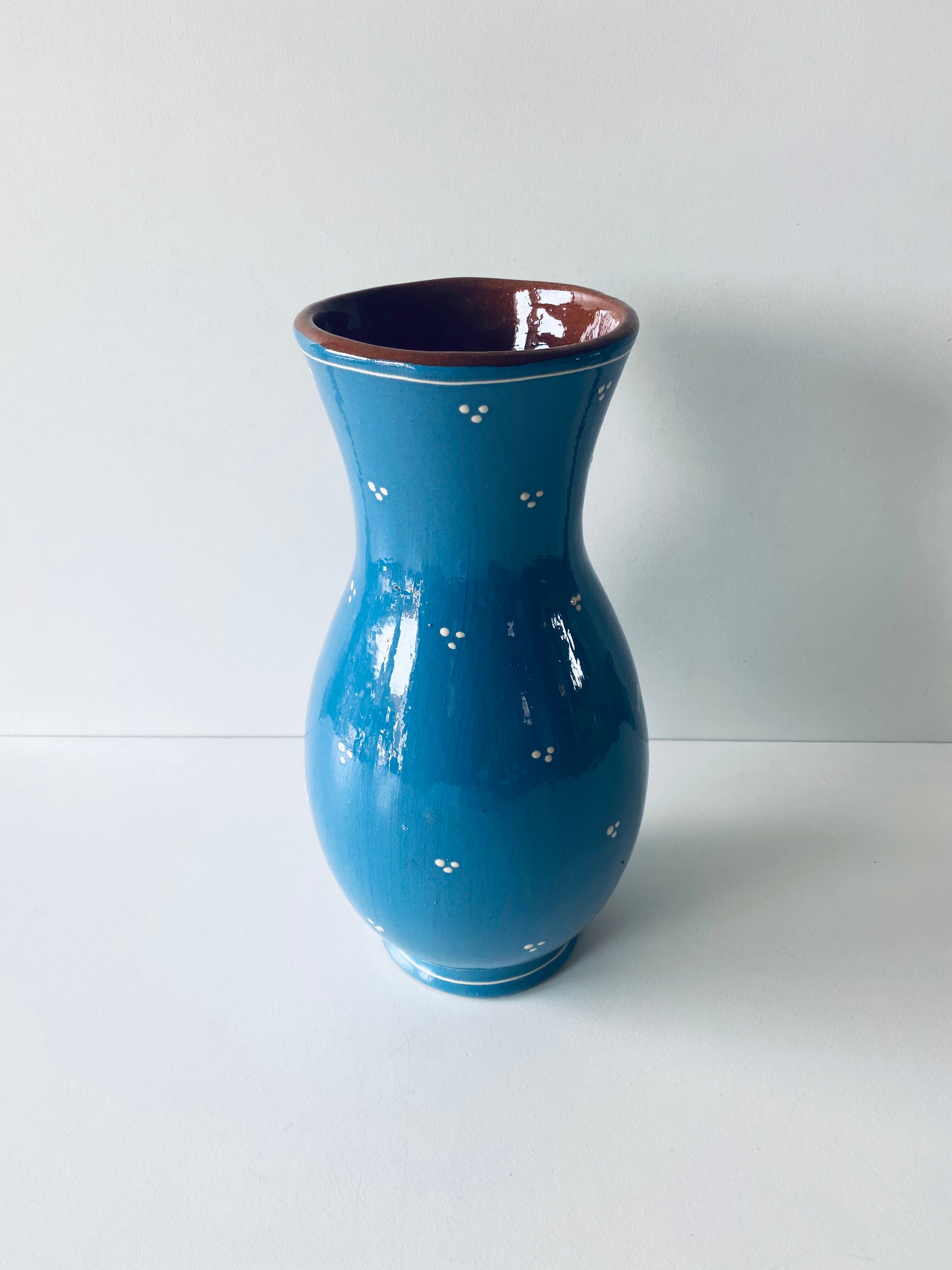 Ancient Savoyard blue vase