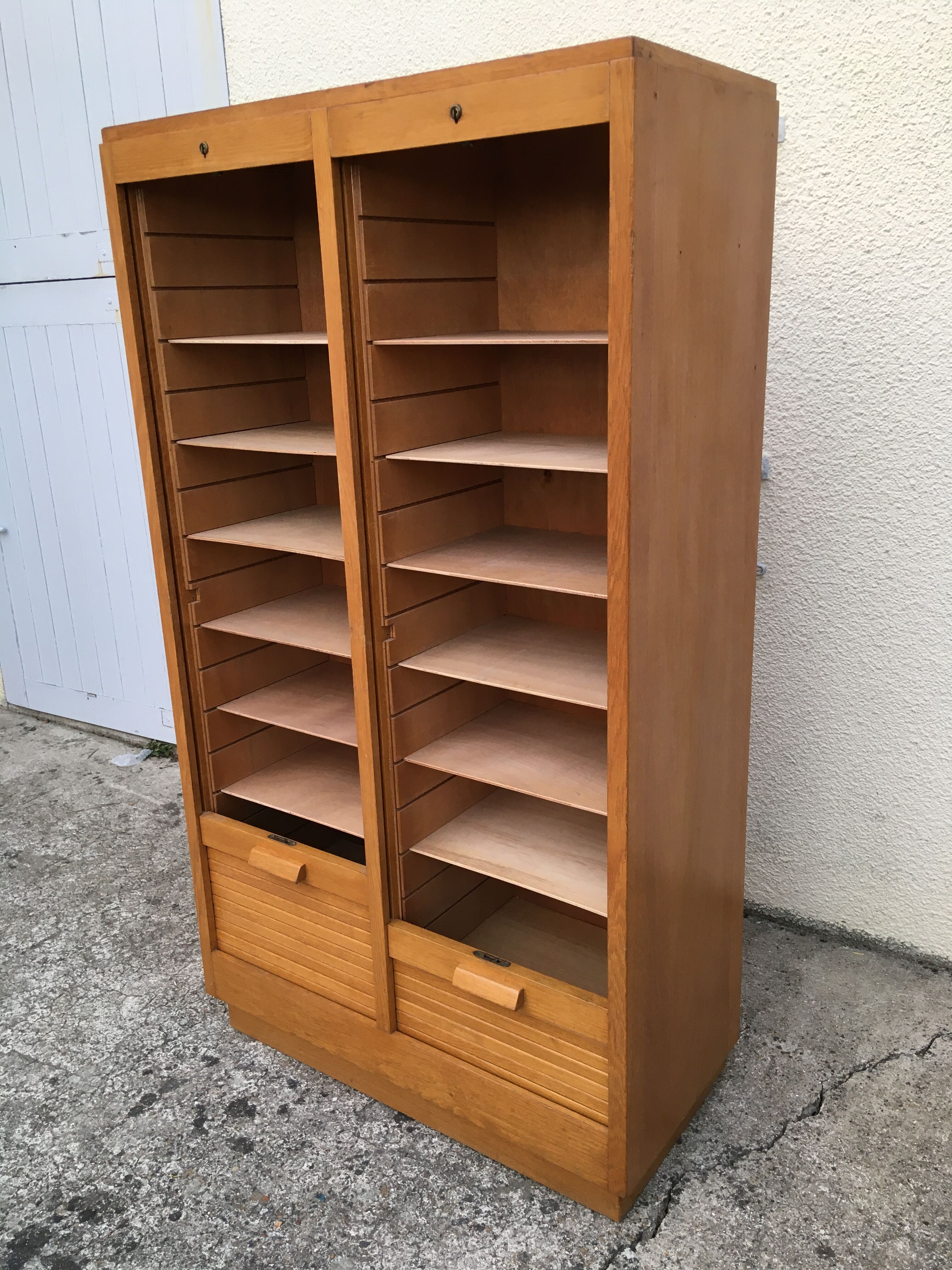 Gold oak double curtain binder