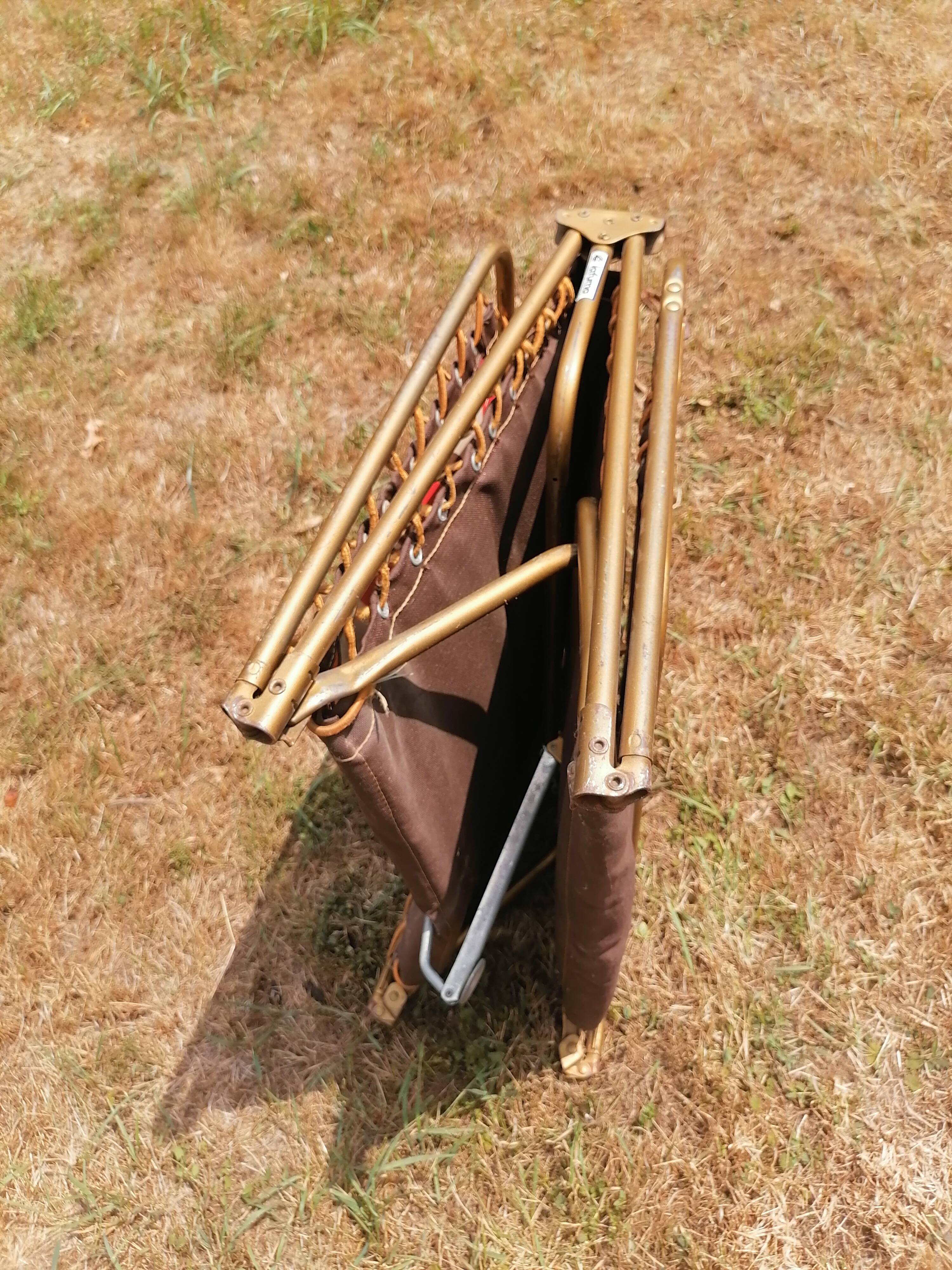 Folding bed lafuma vintage flowers