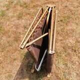 Folding bed lafuma vintage flowers