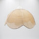 Vintage wicker flower pendant lamp