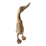Handcrafted wooden duck