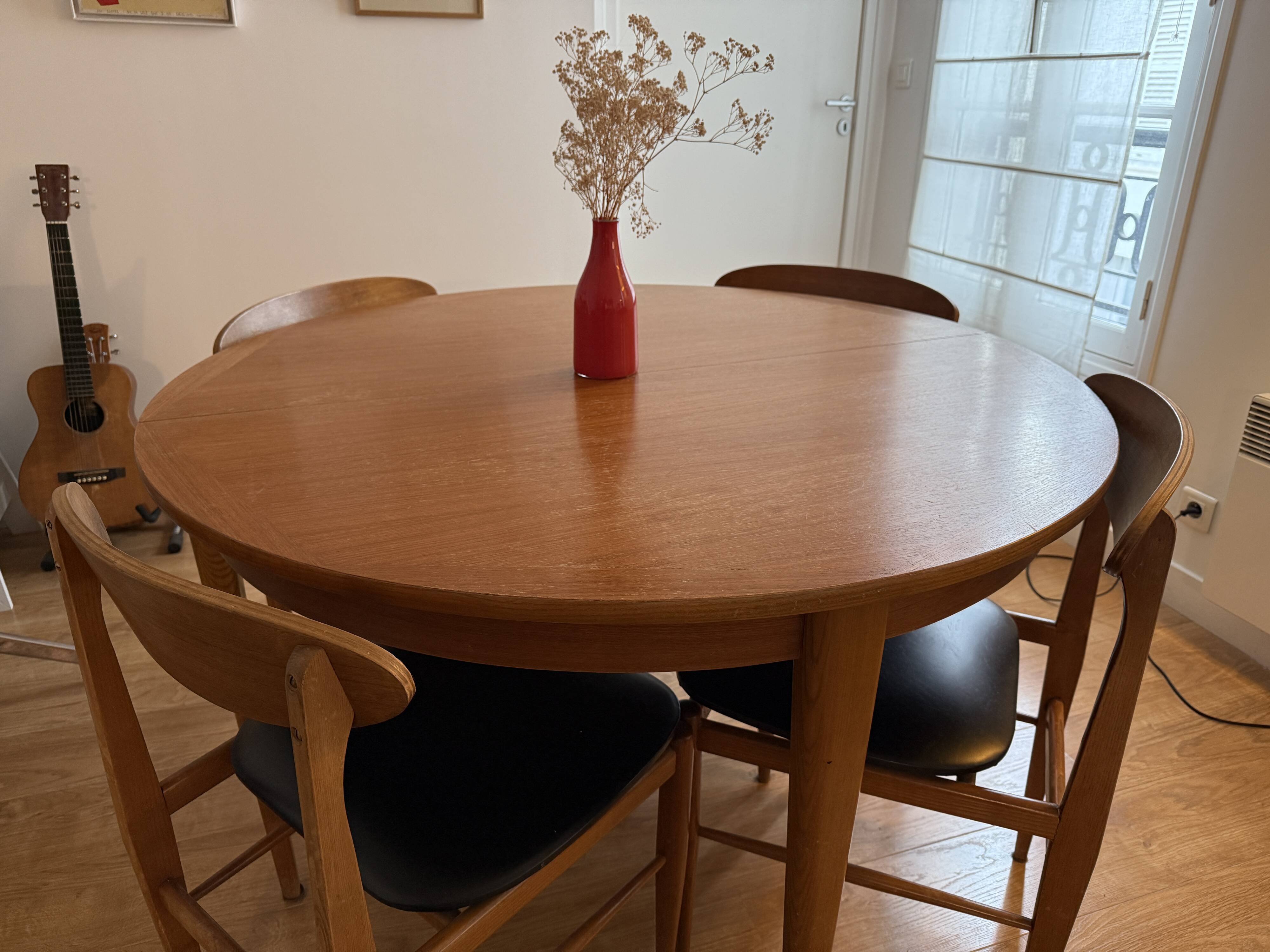Vintage Scandinavian extendable table