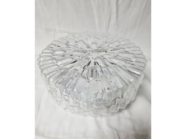 Molded glass wall / ceiling light
