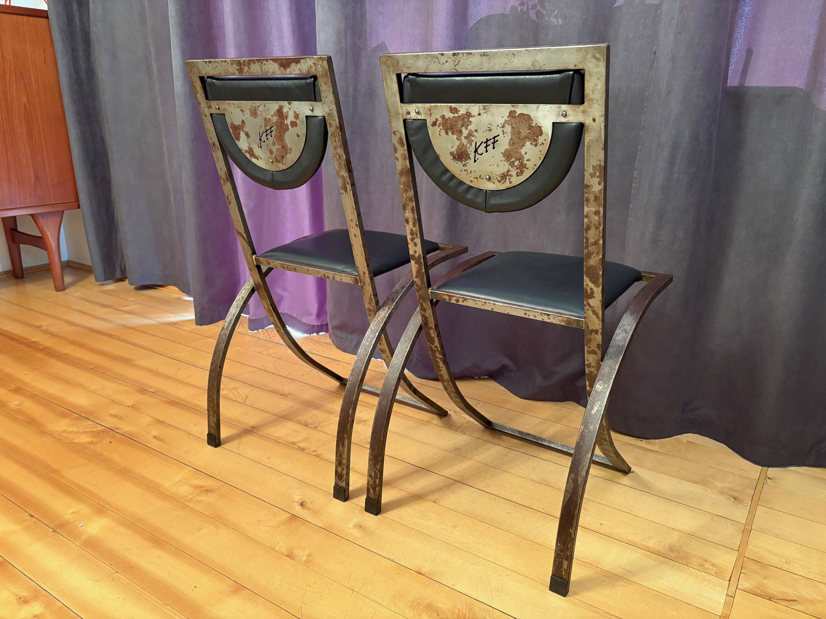 Pair of Sinus chairs designed by Karl Friedrich Förster, KFF, Germany, 1990