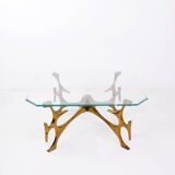 Sculptural coffee table in the style of Fred Brouard