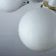Vintage White 1970s Sputnik Chandelier – Mid-Century Modern Ceiling Light