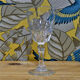 Five vintage white wine glasses 70s Luminarc