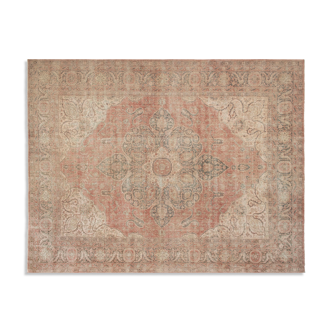 Tapis anatolien surdimensionné vintage - Tapis beige taille palais 9'8 » X 12'6 »