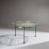 Bronze and glass coffee table, Lothar Klute, 1980s