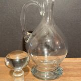 Large carafe with glass handle