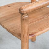 Set of four pine mid-century danish chairs