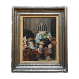 The child and his dog