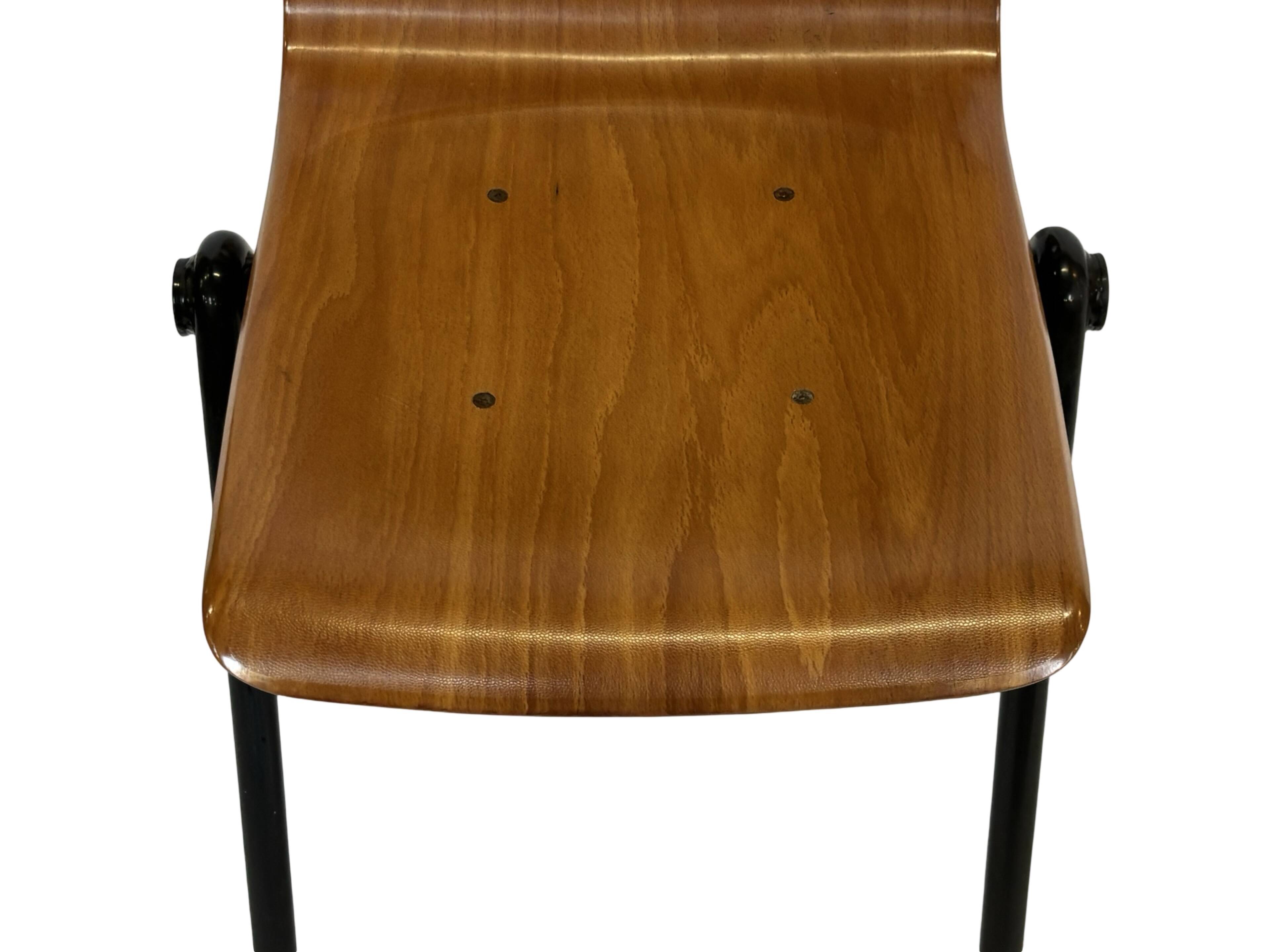 Vintage Chair Galvanitas Pagholz school chair design Dutch design