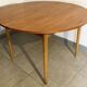 Table de repas scandinave en palissandre clair des années 60