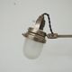 Industrial Adjustable Metal and Glass French Wall Light