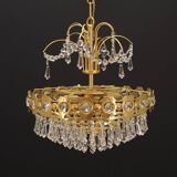 Lustre en laiton, design danois, années 1970, production : Danemark