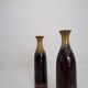 Modern Scandinavian pair of vases/bottles in ceramic by Carl-Harry Stålhane, Sweden.