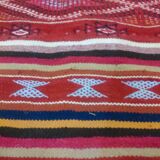Kilim multicolor hallway done hand in wool carpet 85x195cm