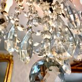 Crystal chandelier diamond cut 9 fires 1880