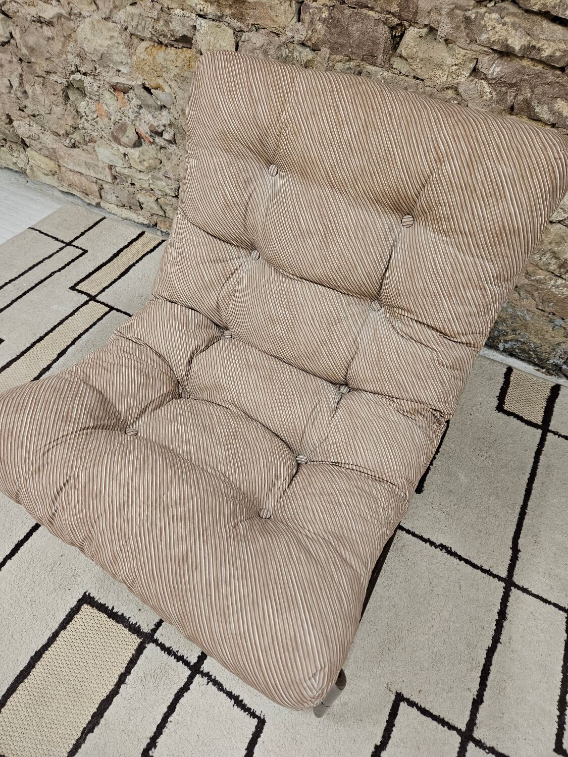 Vintage tubular armchair 1970s