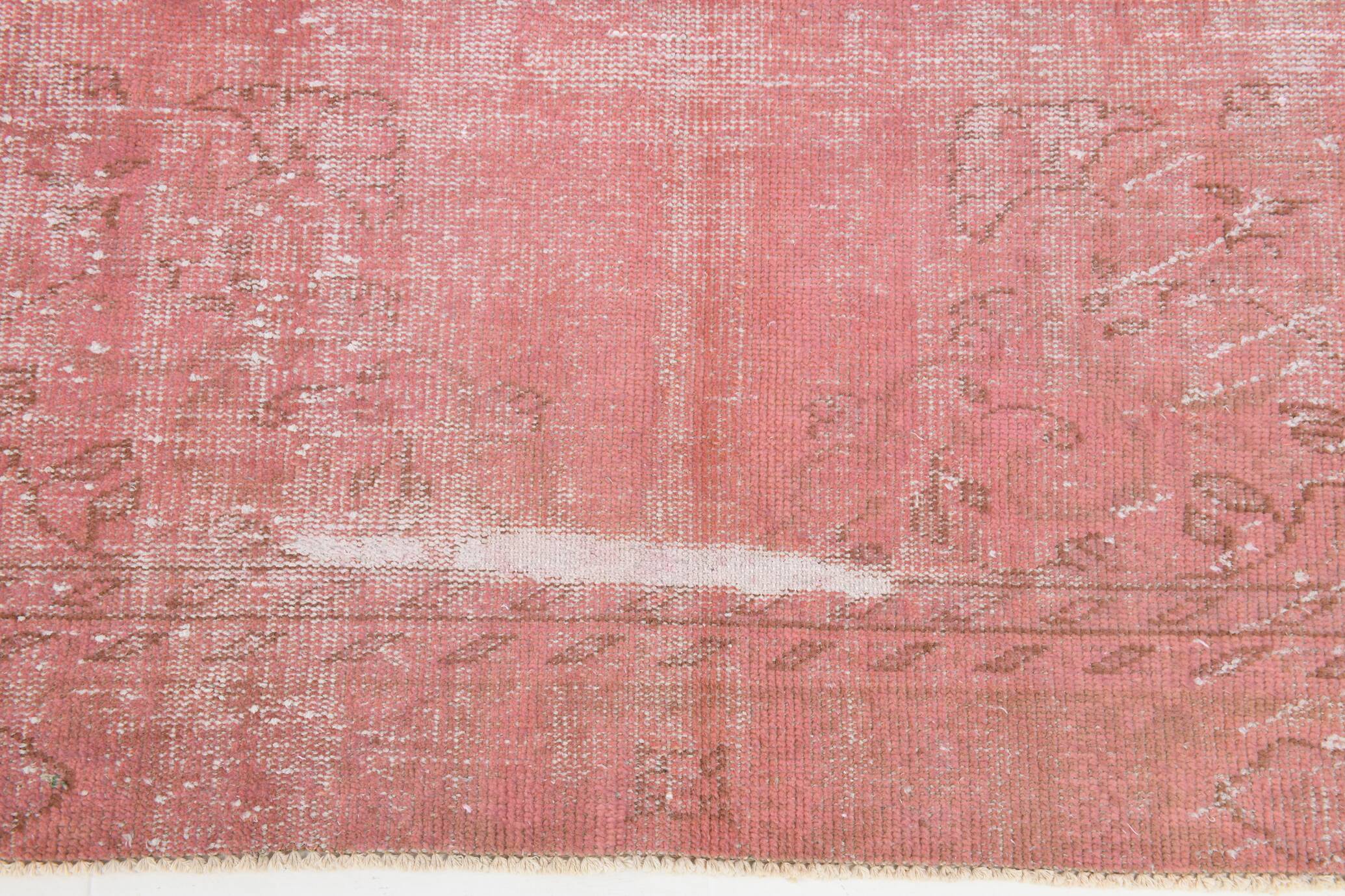 7x10 Blush Pink Vintage Rug, 216x304Cm