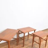 Mid-Century Danish Teak Nesting Tables, Set of 3