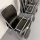 Set of 32 wooden and chrome chairs, Pagholz design from the 80s, vintage Pagwood.