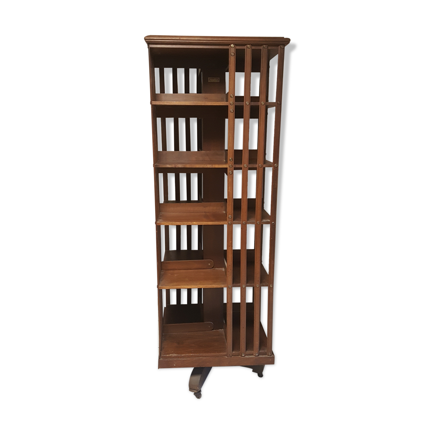 Revolving terquem bookcase