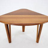 Table basse en teck solide biologique des années 1970, danemark
