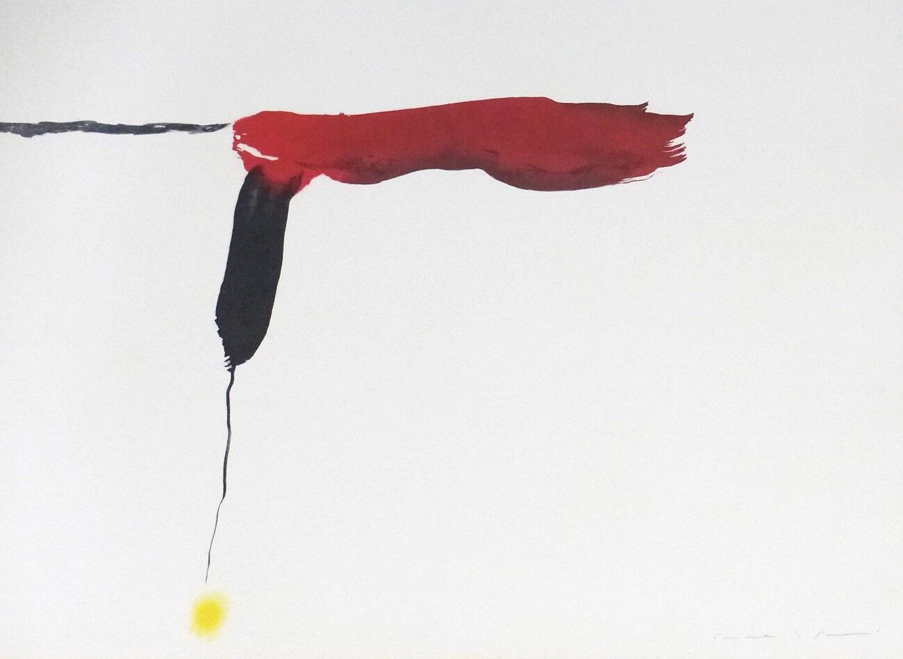 Original signed engraving Riera I Arago Jose Maria, Avión hélice verde, 2010
