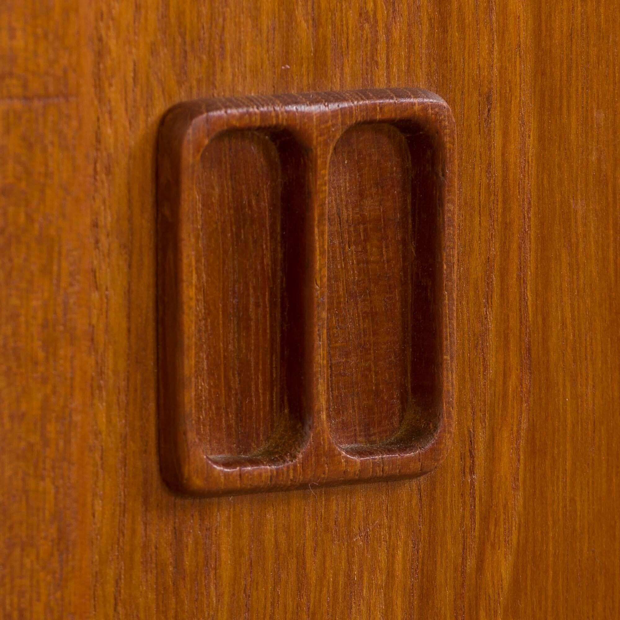Vintage danish modular teak bookcase 1970s