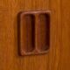 Vintage danish modular teak bookcase 1970s