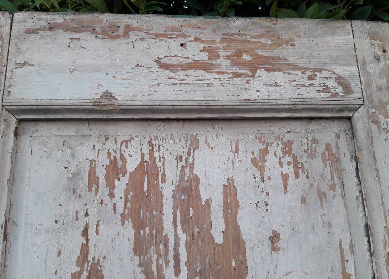 Door H186.5xW75cm with 18th century interior molding