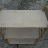 Rattan standing shelf 60s